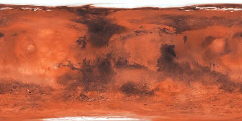 Mars surface map