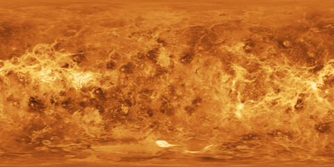 Venus surface map